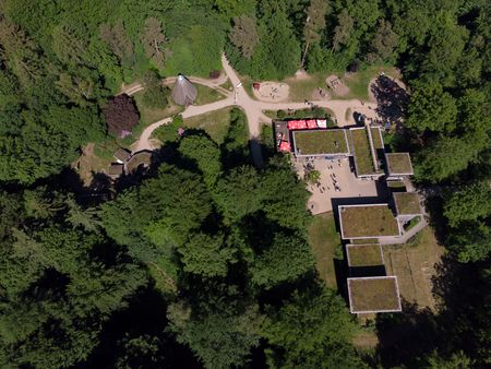 Luftbild des Naturparkzentrums Uhlenkolk